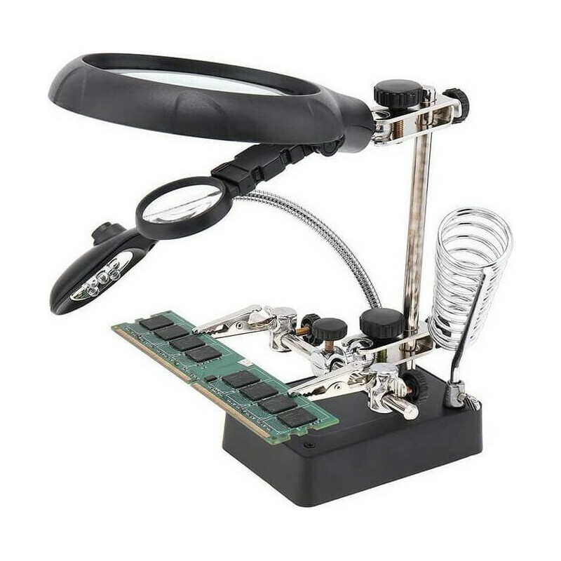 ANDOWL 5-LED Soldering Helping Hand Magnifier